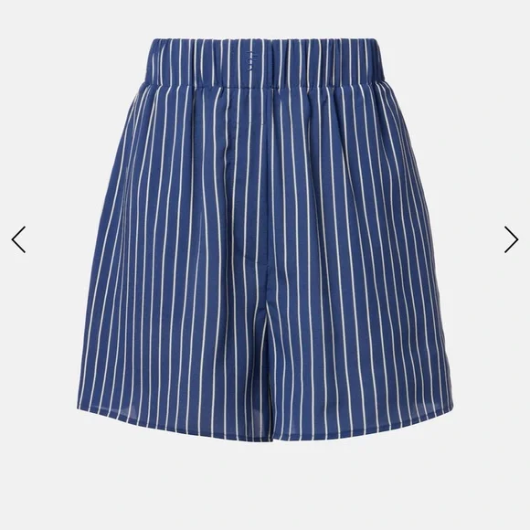 The Frankie Shop Blue and White Striped Shorts - Picture 3 of 3